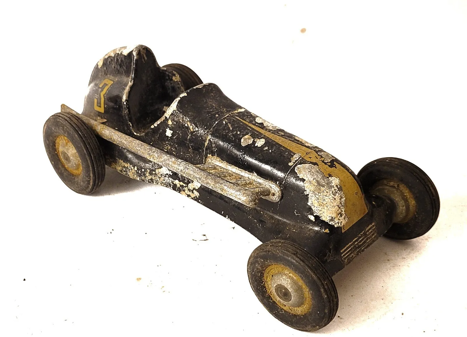 Vintage Cox Thimble Drome Special Tether Car Body Black #3 Pusher Parts Restore