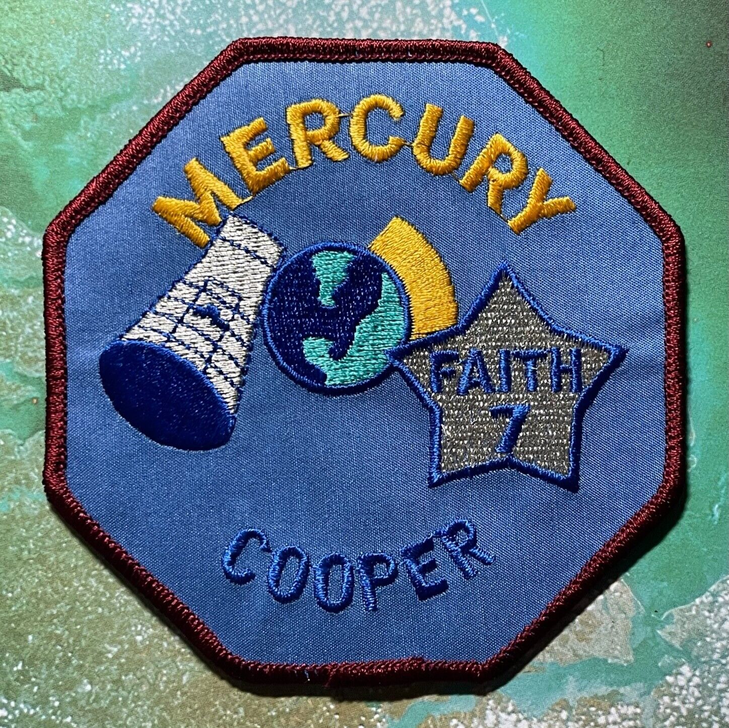 Mercury Atlas 9 Faith 7 Cooper Modern Era Error Made Patch